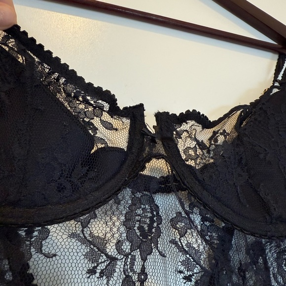 Victoria's Secret Very Sexy Black Lace Slip - Picture 2 of 8